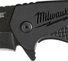 Milwaukee Összecsukható kés sima élű 89 mm, D2 acél, fekete  - 1 db