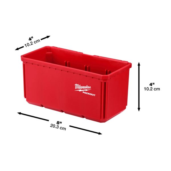 Milwaukee PACKOUT™ Tároló doboz 100x200 mm 2 db - Image 2