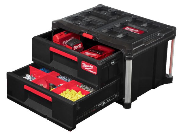 Milwaukee PACKOUT™ Tároló Láda 2 fiókos - 1db - Image 3