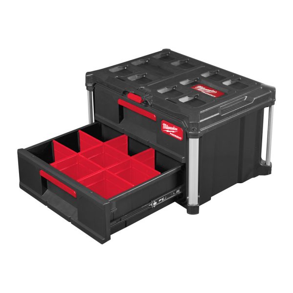 Milwaukee PACKOUT™ Tároló Láda 2 fiókos - 1db - Image 4