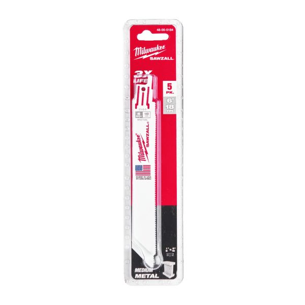 Milwaukee Szablyafűrészlapok 150/1,4 mm Bimetál, Co 5 db