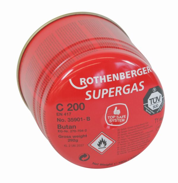 ROTHENBERGER, C200 gázpatron biztonsági rendszerrel, B nyelv verzió