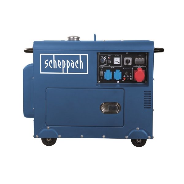 Scheppach SG 5200 D dízel áramfejlesztő AVR szabályozással 5000 W Raklapos - Image 2