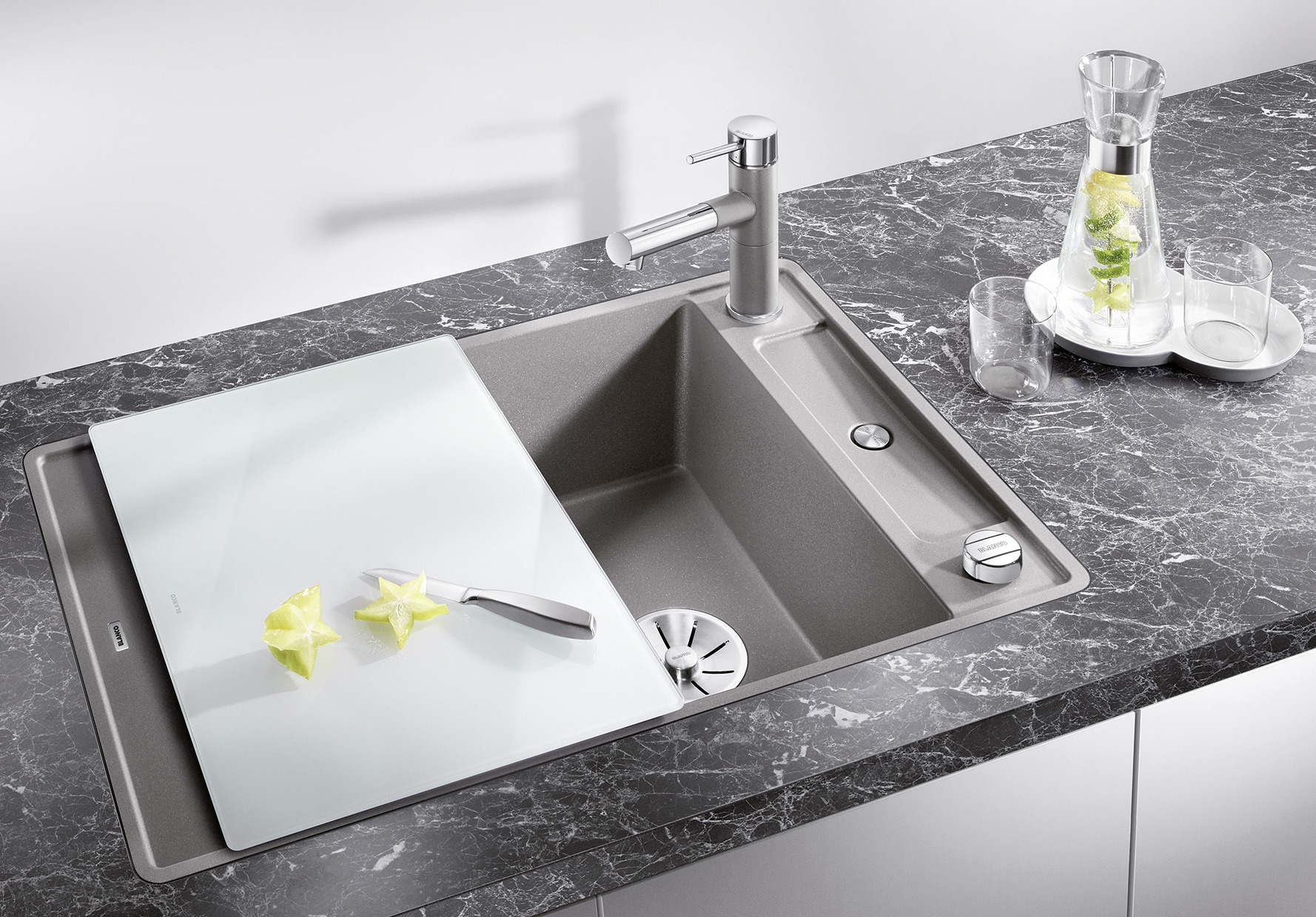 BLANCO AXIA III 45S-F alumet. üveg tart., SZINTBE ÉPÍTÉS - Image 2