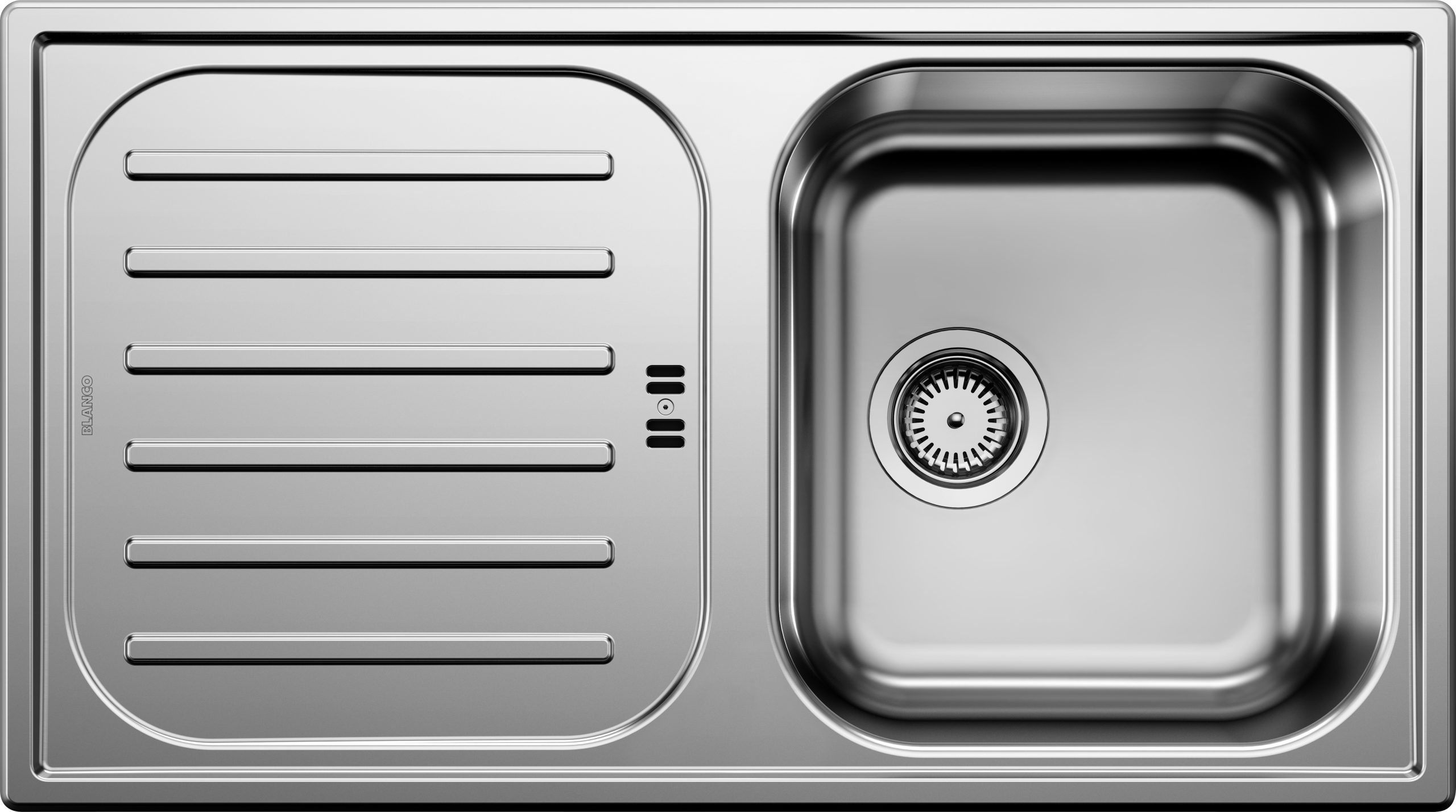 BLANCO FLEX PRO 45 S mosogatótálca, natúr rozsdamentes acél, excenter nélkül (232887 mos+232250 lef)
