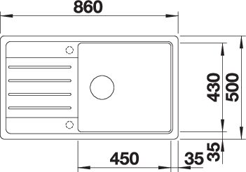 BLANCO LEGRA XL 6 S fekete exc.n. - Image 3