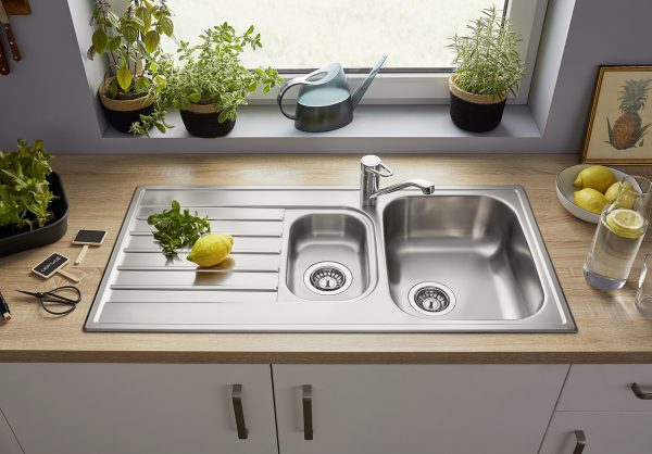 BLANCO LIVIT II 6S mosogatótálca, fényezettrozsdamentes acél, excenter nélkül(526623 mos+214301 lef) - Image 2