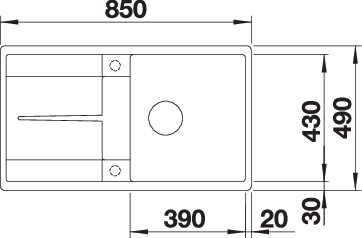 BLANCO METRA 5S-F palaszürke exc., SZINTBE ÉPÍTÉS - Image 3