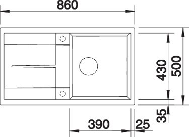 BLANCO METRA 5 S palaszürke exc. - Image 3