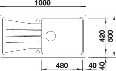 BLANCO SONA XL 6 S fekete exc.n. - Image 3