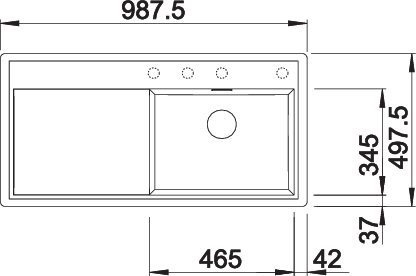 BLANCO ZENAR XL 6S-F jobb antracit t.n - Image 3
