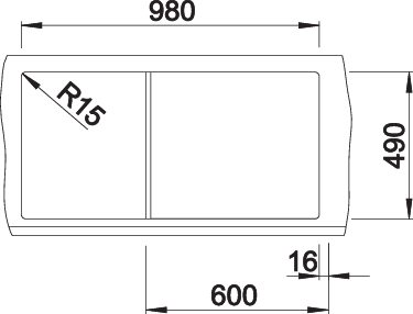 BLANCO ZENAR XL 6S jobb antracit tart. - Image 4