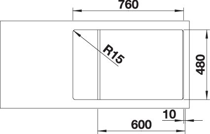 BLANCO ZIA XL 6 S C antracit exc.n. - Image 4