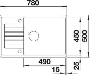 BLANCO ZIA XL 6 S C fekete exc.n. - Image 3