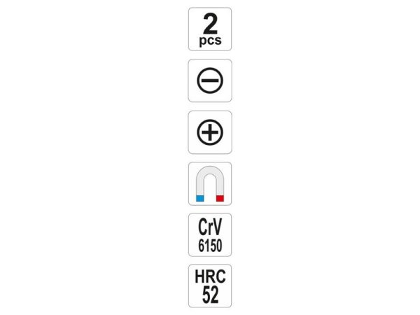 YATO Csavarhúzó klt 2 r. üthető CrV - Image 2