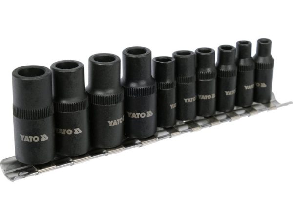 YATO Menetfúró dugókulcs adapter készlet 10 részes 1/4,3/8 - Image 3