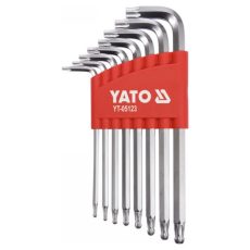 YATO Torx kulcs készlet 8 részes T9-T40 gömbfejű