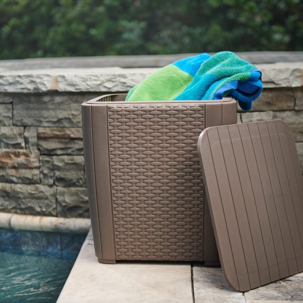 Trenton II Balcony Set – Stílusos rattan hatású kerti bútor garnitúra cappuccino színben - 223931_226454 - Image 7