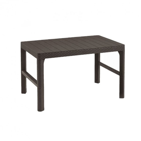 Lyon rattan kerti asztal barna - 233834