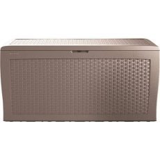 Samoa műrattan kerti tároló 270L, cappuccino színben - 247468