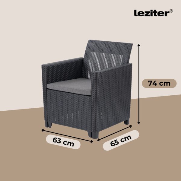 Claire duo műrattan kerti fotel - Image 3