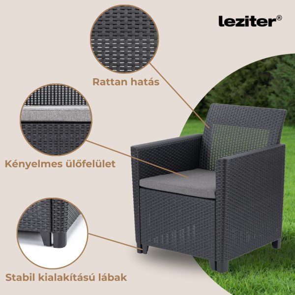 Claire duo műrattan kerti fotel - Image 4