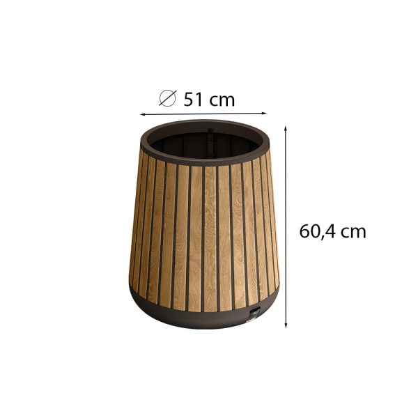 Deco henger alakú műanyag virágláda 81 L - Image 3