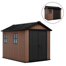 Newton Plus wide 9 x 7,5 műanyag kerti ház barna - 261860