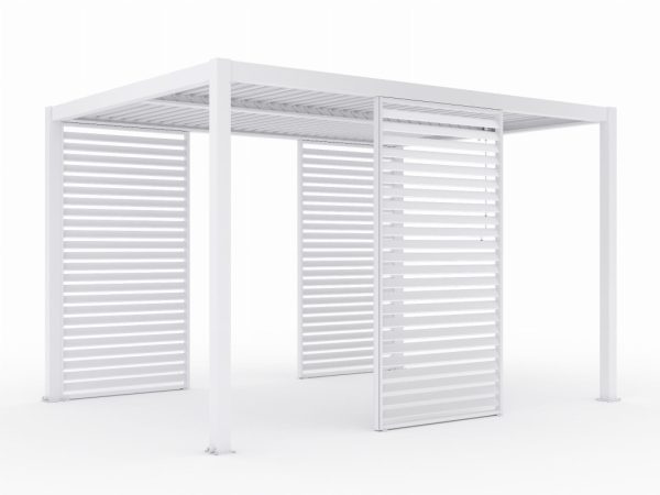 LUXE Lamellás oldalpanel (R) 123x218cm 4 m-ig fehér - Image 2
