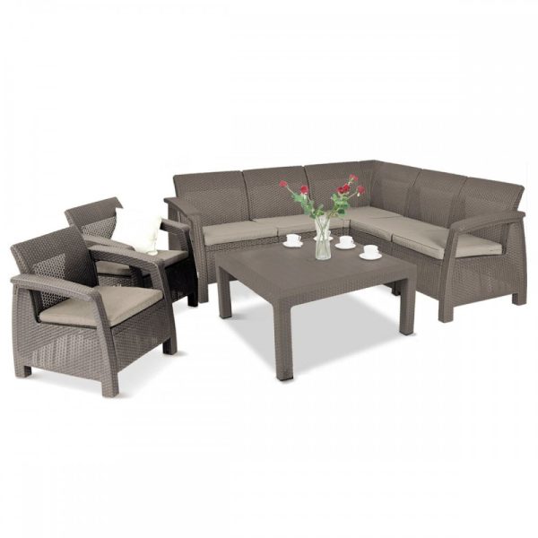 Corfu relax duo set kerti bútor garnitúra cappuccino -  661867_241727_227643