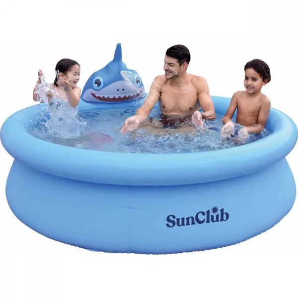 Shark 3D felfújható pancsolómedence spriccelővel 190 x 47 cm - 6920388663823 - Image 2