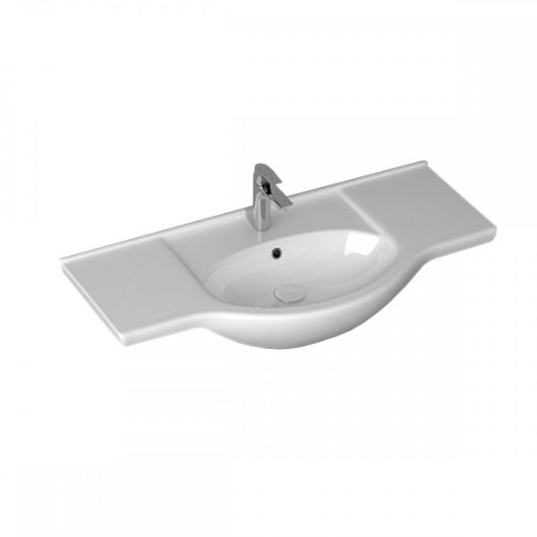 Bianca Prime 105 komplett fürdőszobabútor, magasfényű fehér színben - BPR105MFFMFF - Image 3