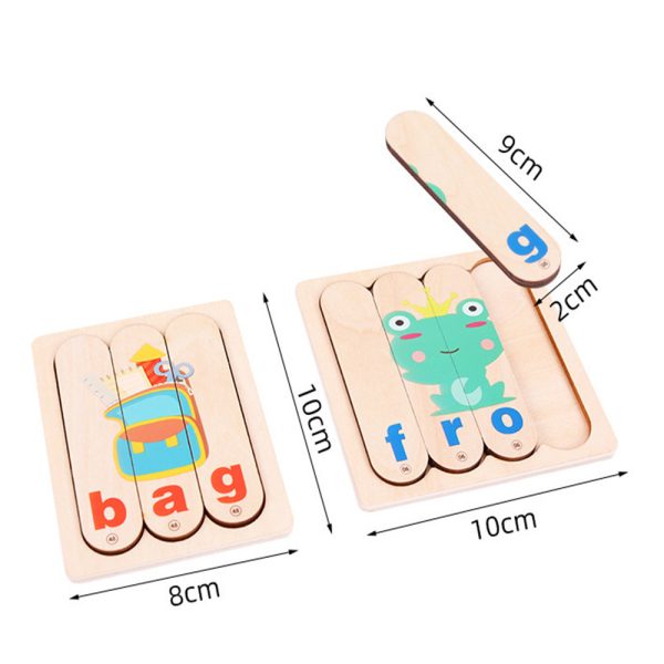 Angol tanuló puzzle oktató fajáték - Image 3