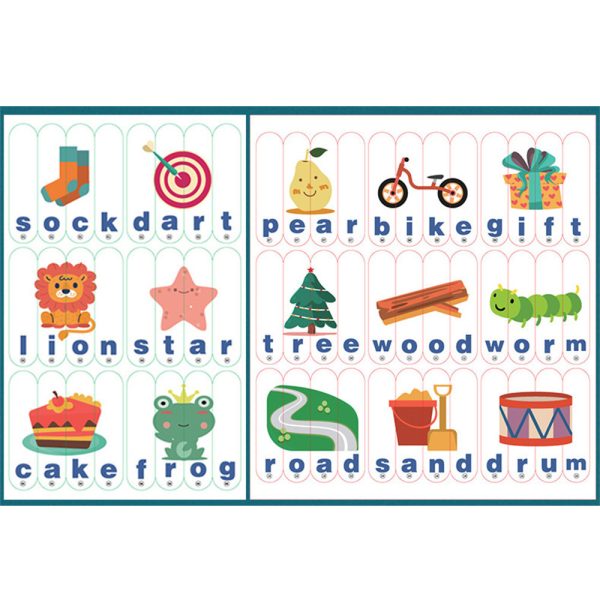 Angol tanuló puzzle oktató fajáték - Image 6
