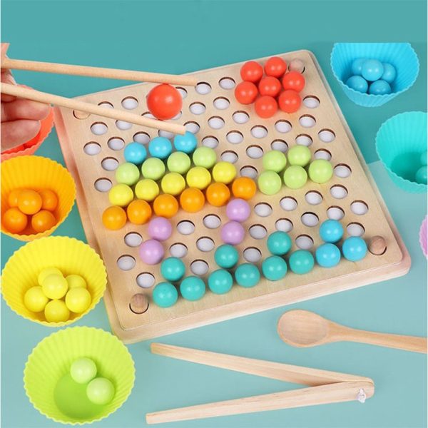 Golyó mozaik kirakó Montessori fajáték - Image 3