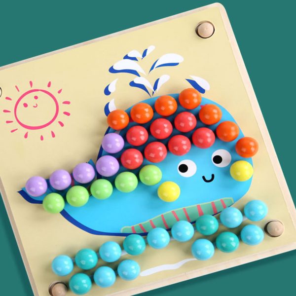 Képkirakó golyókkal Montessori fajáték - Image 6