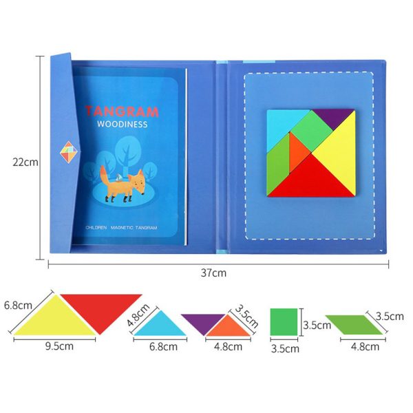 Mágneses tangram fajáték - Image 2