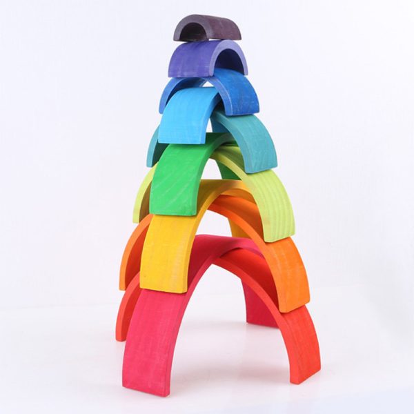 Szivárványépítő Montessori fajáték - Image 3