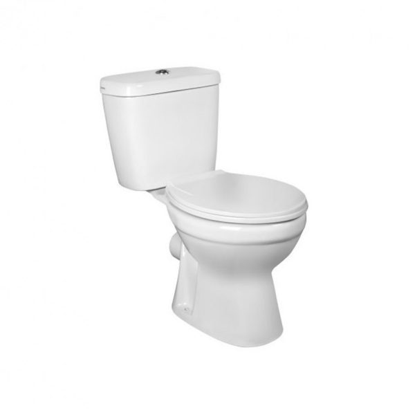 C-CLEAR monoblokkos WC hátsó kifolyással, kétkamrás lehúzó rendszerrel -  C-CLEAR