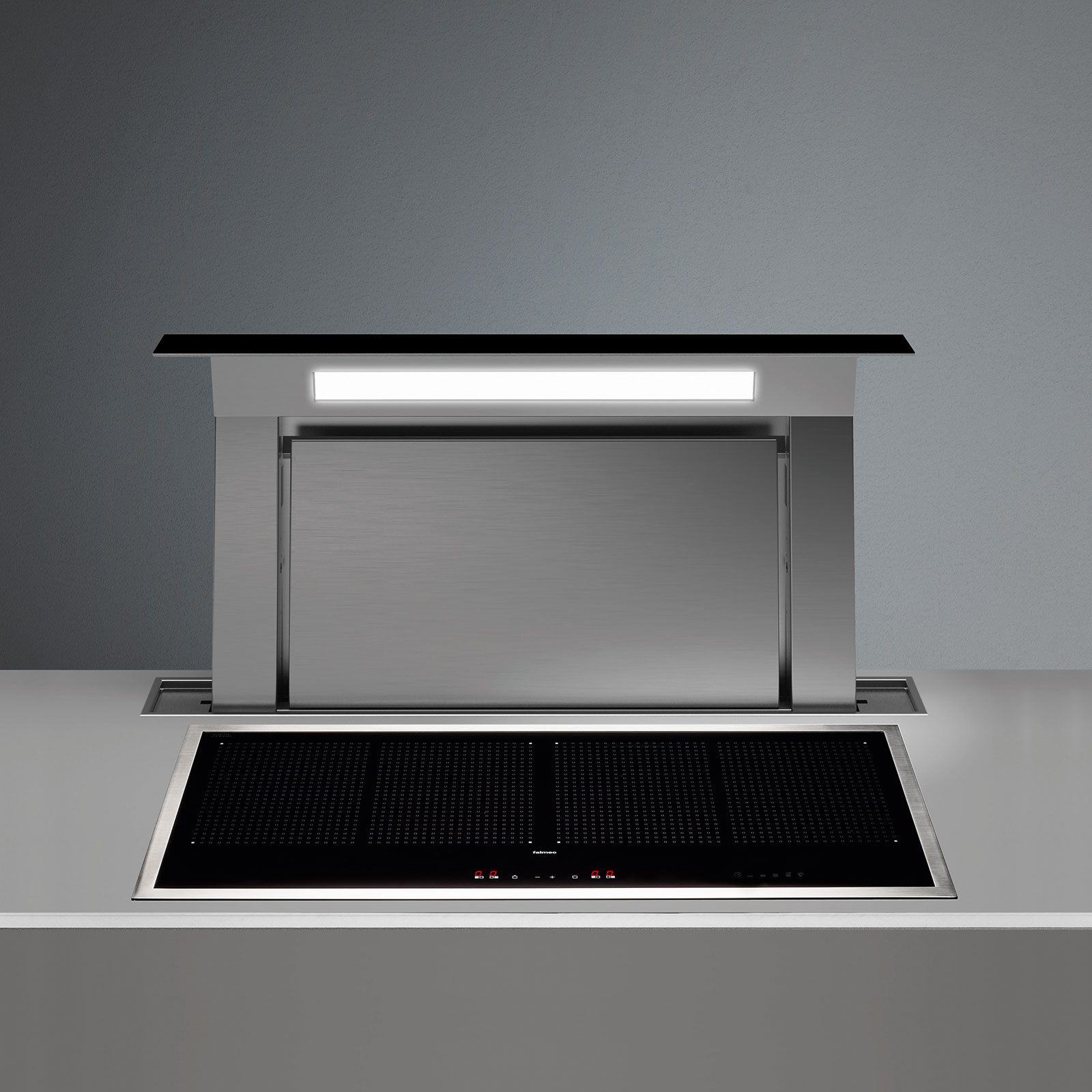 Falmec DOWN DRAFT 120 cm pultba építhető páraelszívó, fekete (motor nélkül) - 2348551