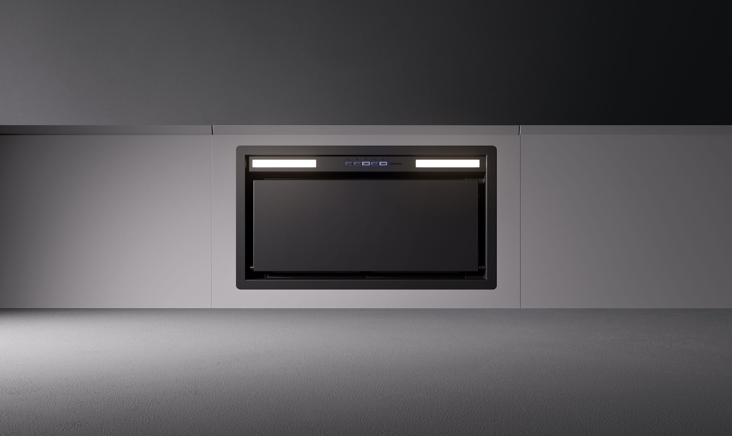 Falmec GRUPPO INCASSO PLUS 50 cm beépíthető páraelszívó, fekete