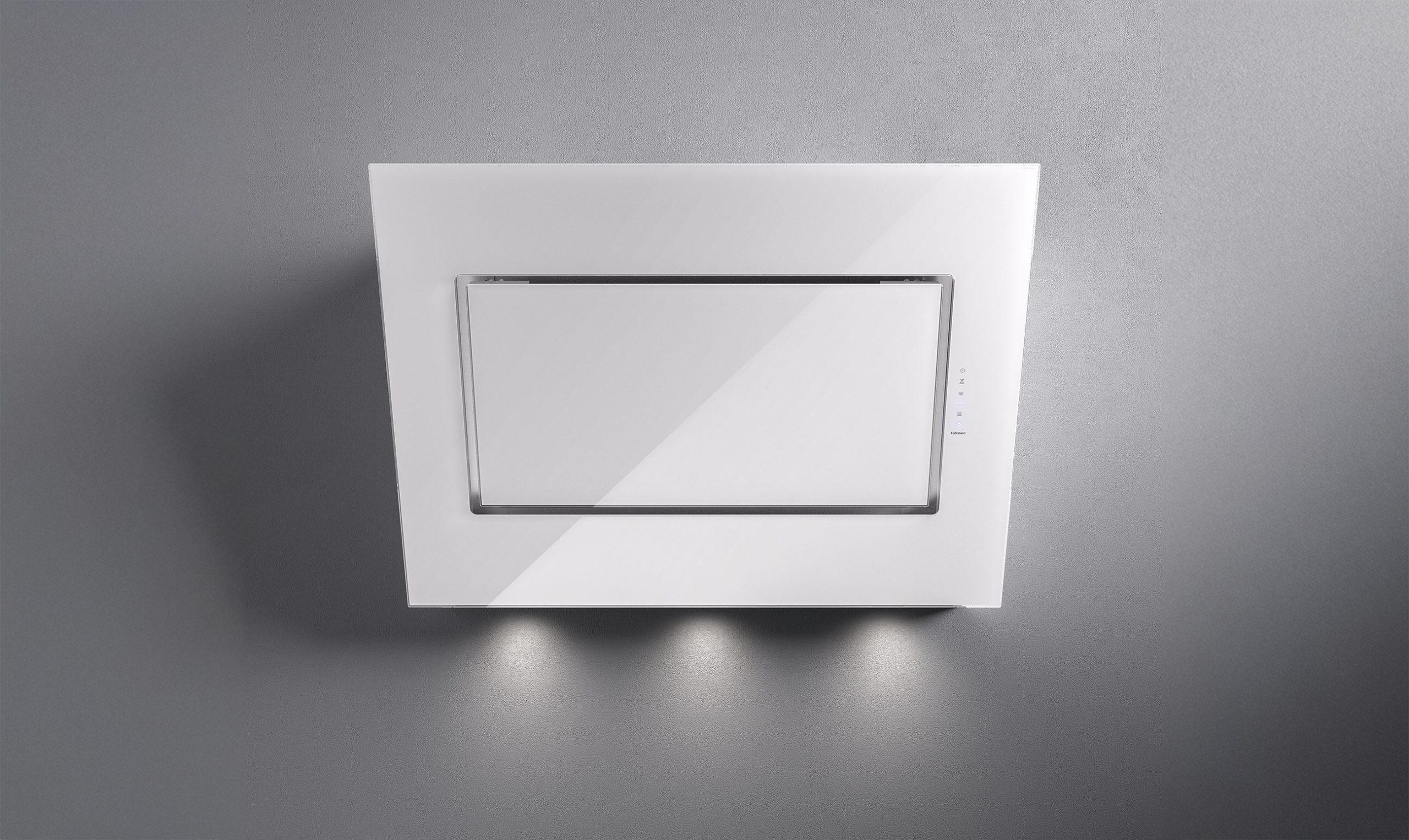 Falmec QUASAR 80 cm fali páraelszívó, fehér üveg - 2353999