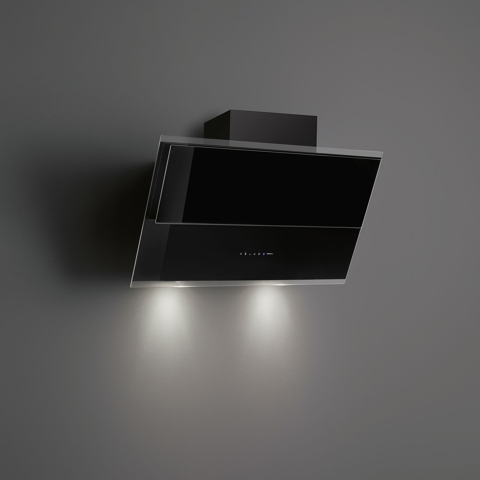 Falmec VERSO NRS 85 cm fali páraelszívó, fekete üveg