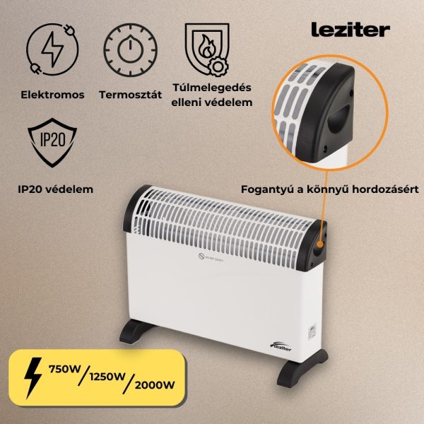 Kolumbo elektromos fűtőtest 750W / 1250W / 2000W - Image 6