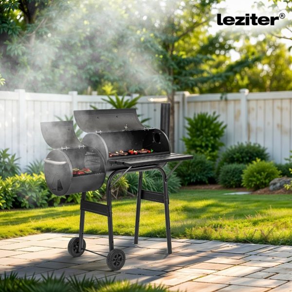 Faszenes kerti grillsütő füstölővel - Image 2