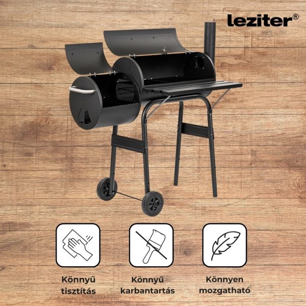 Faszenes kerti grillsütő füstölővel - Image 4