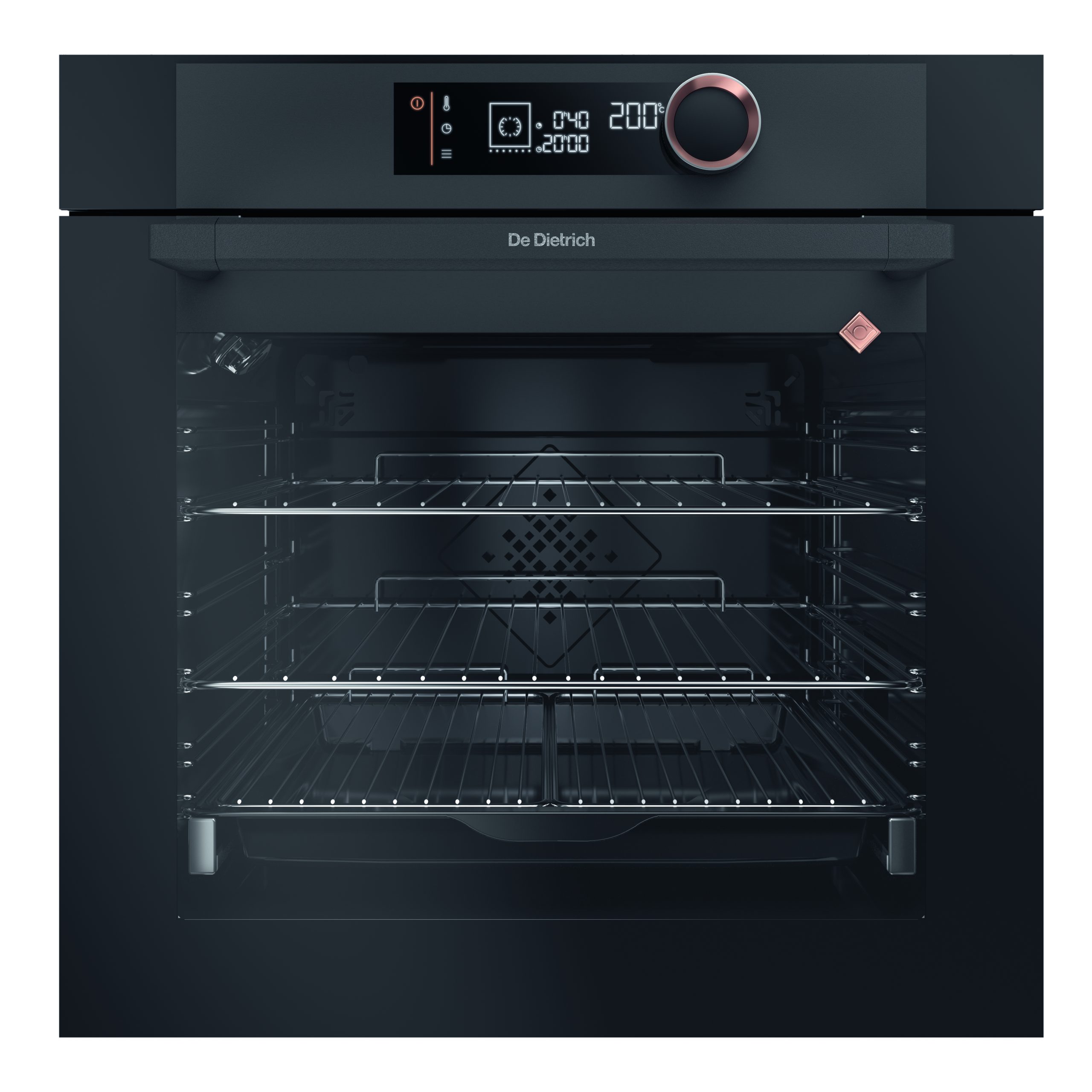 De Dietrich beépíthető sütő, multifunkciós, pirolitikus, 73 l, 14 sütőfunkció, LCD kijelző, fekete