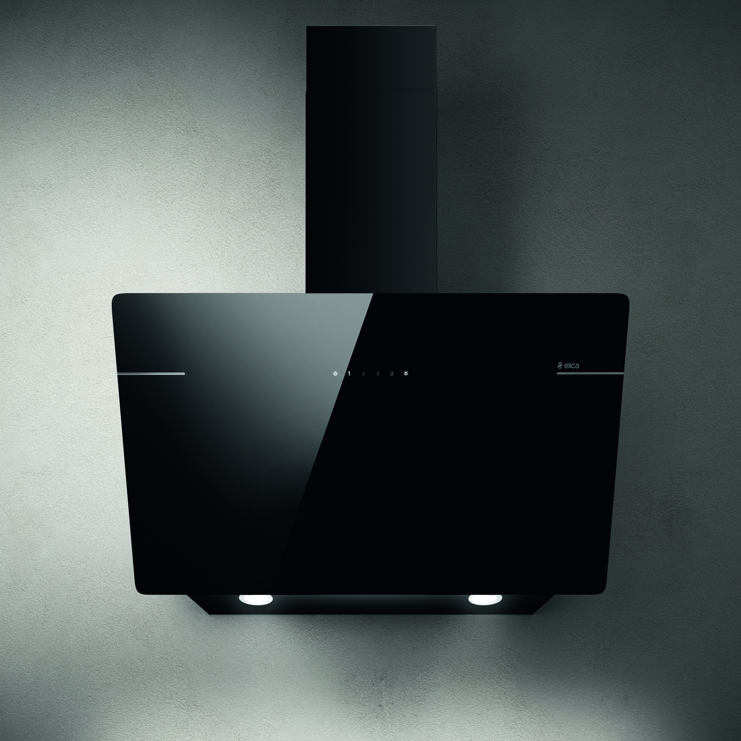 ELICA L`ESSENZA BL/A/90 fali páraelszívó, design, 90 cm, fekete üveg