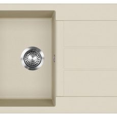Evido Cubo 45S csepptálcás gránit mosogató 780 x 500 x 200 mm bézs - 105528