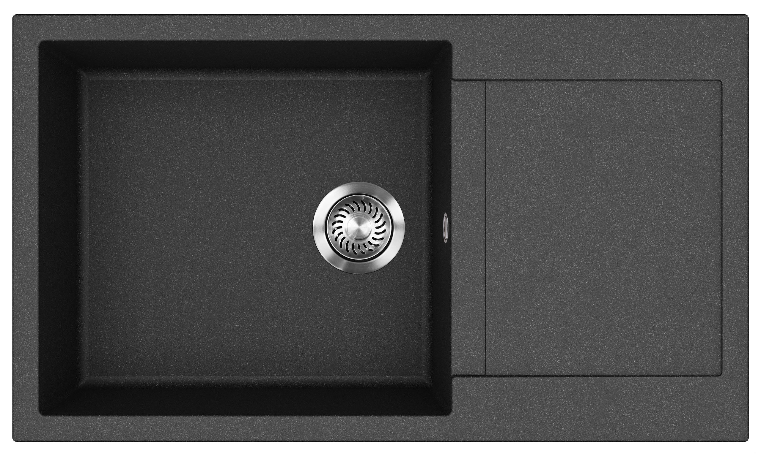 Evido Cubo XL 6S compact csepptálcás gránit mosogató 860 x 500 x 220 mm antracit - 105539